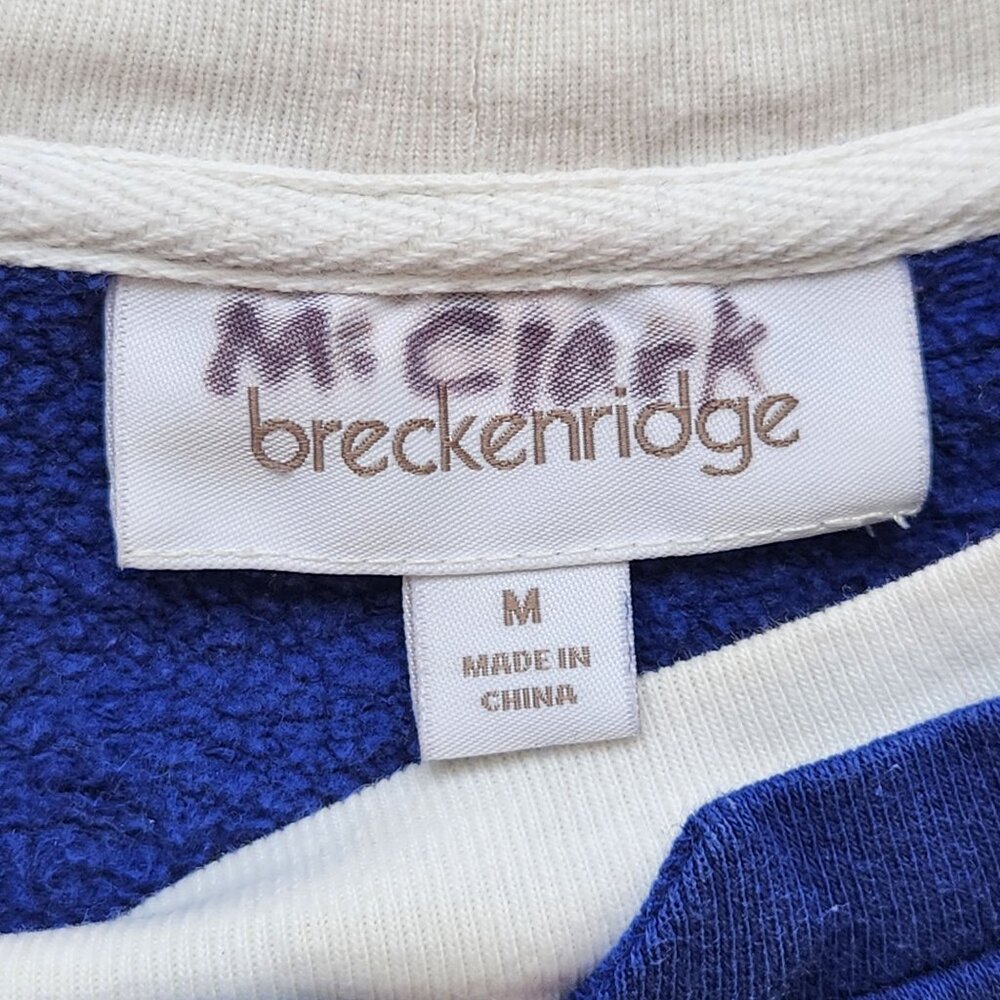 Breckenridge Embroidered Blue Sweatshirt Floral Pretty Cute Granny Grandma Bling - Picture 5 of 9